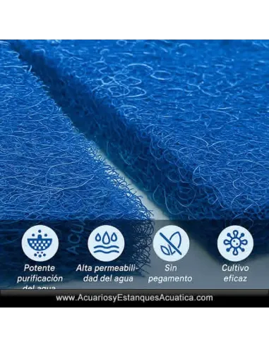 Esponja Filtrante Japones Acuario Estanque 50X50X4