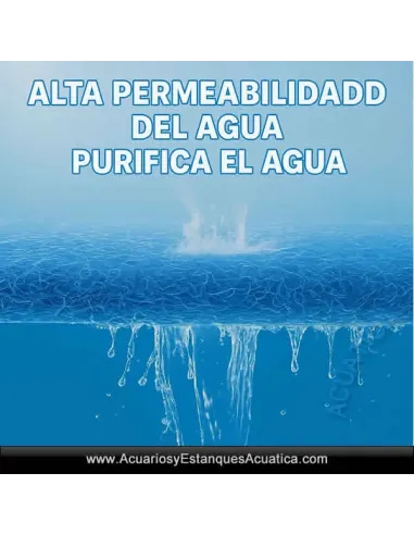 Esponja Filtrante Japones Acuario Estanque 50X50X4