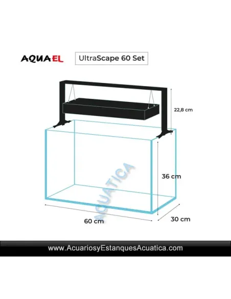 Acuario Completo Aquascape Aquael Ultrascape