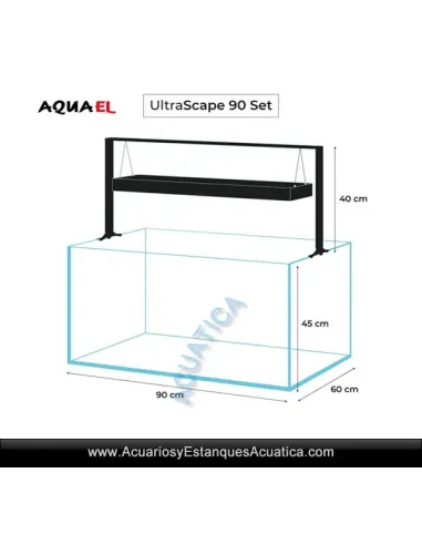 Acuario Completo Aquascape Aquael Ultrascape