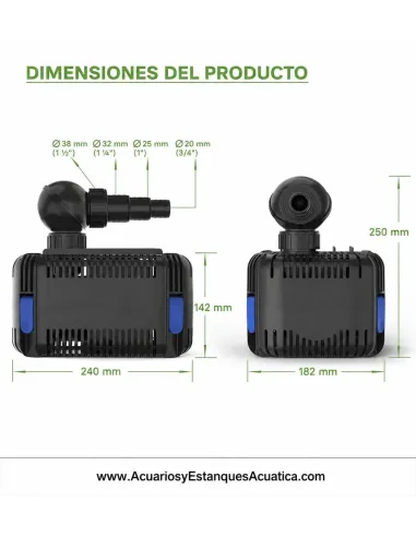 Bombas para Estanques y Acuarios Sunsun CDF