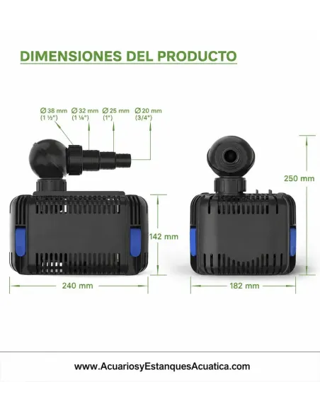 Bombas para Estanques y Acuarios Sunsun CDF