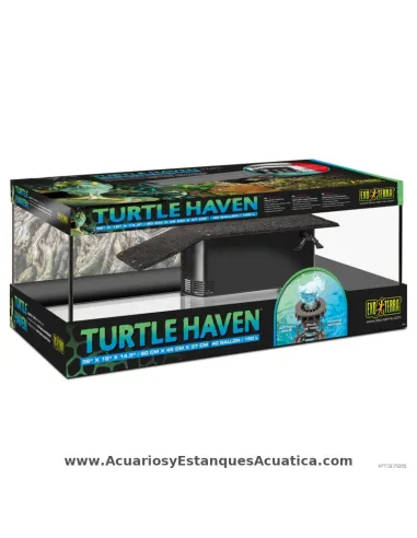 Terrario acuático con filtro para tortugas Exo Terra Turtle Haven 90x45 cm