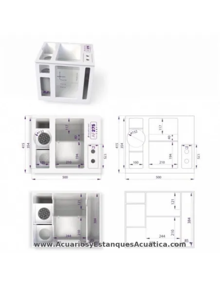 Acuario marino completo 435 litros AF Ocean Guard