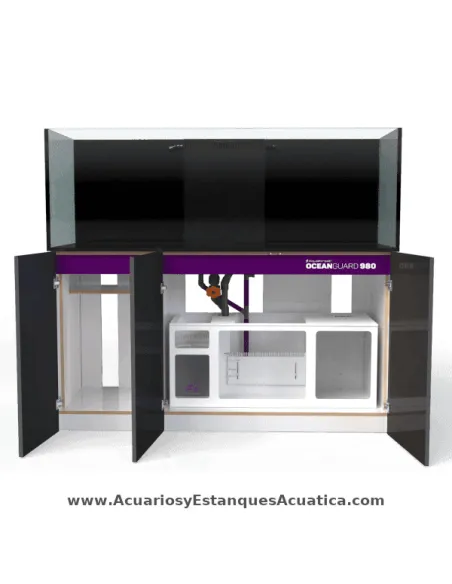 Acuario marino 980 litros con sump Ocean Guard AF