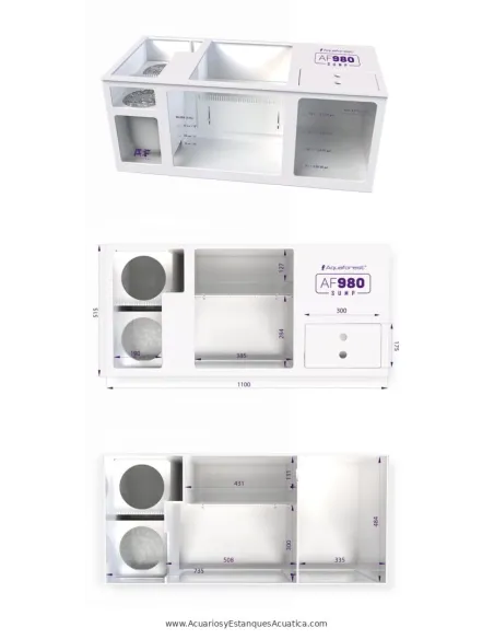 Acuario marino 790 L Ocean Guard con sump