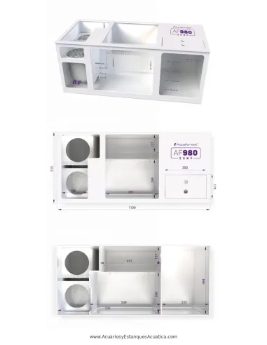 Acuario marino 980 L Ocean Guard AF | Sump PVC