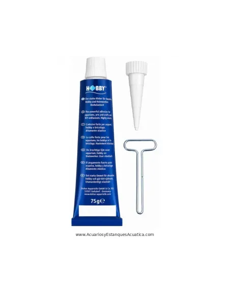 Silicona Negra para Acuario HOBBY Silikonkleber 75 g