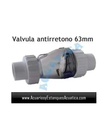 VALVULA ANTIRRETORNO 63MM ESTANQUES