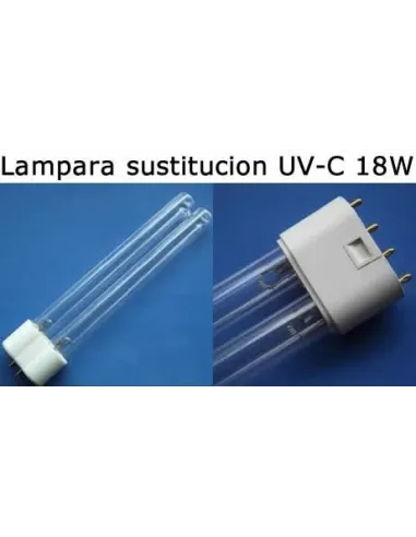 Lampara de sustitucion Aquaking economica 18w UV-C ultravioleta