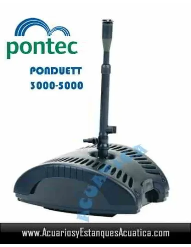 PONTEC PONDUETT 3000 FILTRO SUMERGIBLE PARA ESTANQUES