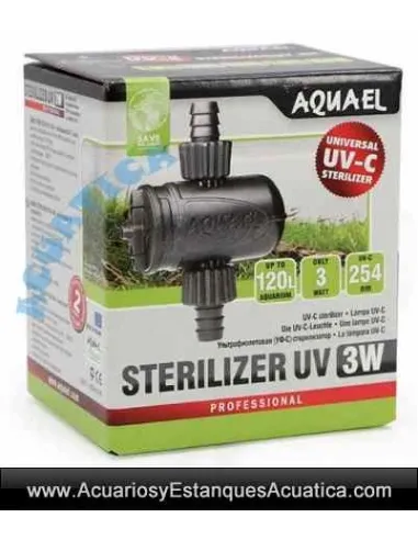 Esterilizador Acuarios Aquael UV 3W - Acuática