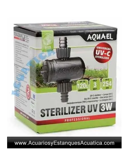 Esterilizador Acuarios Aquael UV 3W - Acuática