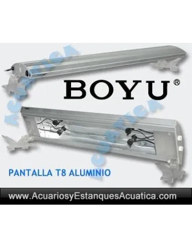 BOYU PANTALLA T8 ALUMINIO ACUARIOS