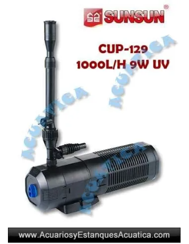 SUNSUN CUP-129 9W EQUIPO UV ULTRAVIOLETA