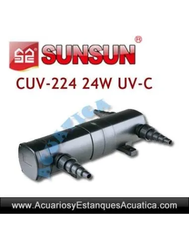 SUNSUN CUV-224 ESTERILIZADOR UV-C 24W ACUARIOS ESTANQUES