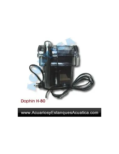 FILTRO CASCADA DOPHIN H-80 ACUARIOS AGUA DULCE Y MARINOS