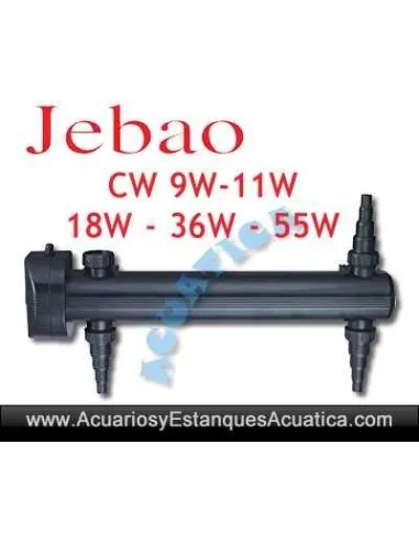 JEBAO CW EQUIPOS UV-C ULTRAVIOLETA ESTANQUES Y ACUARIOS