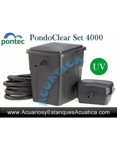 PONTEC PONDOCLEAR SET 4000 KIT DE FILTRACIÓN PARA ESTANQUES