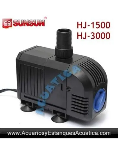 SUNSUN HJ-1500 1500L/H BOMBA DE AGUA ACUARIOS ESTANQUES