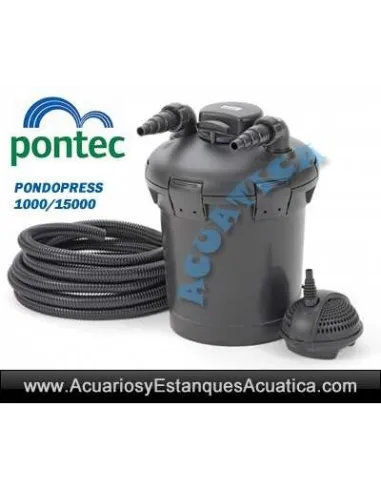 PONTEC PONDOPRESS SET 15000 FILTRACION ESTANQUES