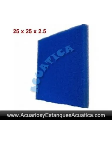 ESPONJA FOAMEX GRUESA 25 X 25 X 2.5CM