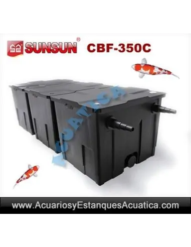 SUNSUN CBF-350C FILTRO 3 CAJAS ESTANQUES