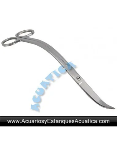 TIJERA ACERO DOBLE CURVA S AQUASCAPING 25CM