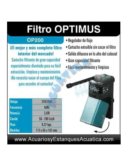 FILTRO INTERNO OPTIMUS 200