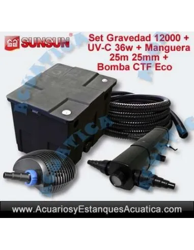 SET FILTRACION GRAVEDAD SUNSUN ESTANQUES 12000