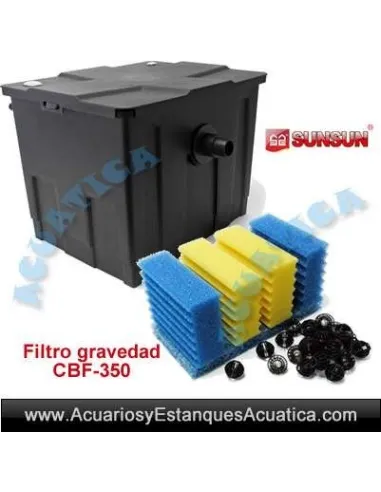 SUNSUN CBF-350 FILTRO GRAVEDAD ESTANQUES