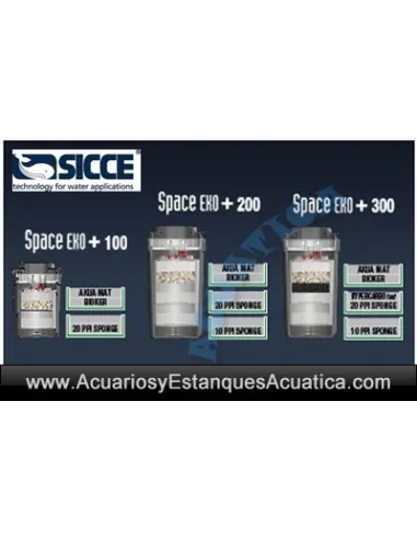 SICCE SPACE EKO FILTROS EXTERIORES ACUARIOS