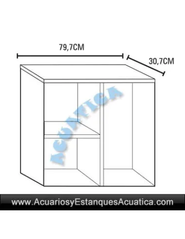 MESA PARA ACUARIOS 79.7x30.7CM M80