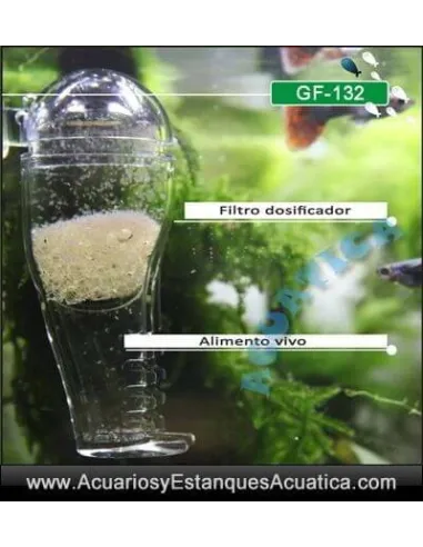 DISPENSADOR ALIMENTO VIVO ACUARIO