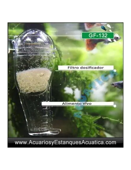 DISPENSADOR ALIMENTO VIVO ACUARIO
