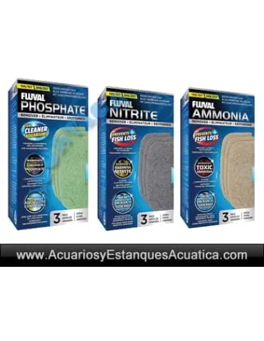 ESPONJAS FILTRANTES ANTI AMONIA, NITRITO Y FOSFATO FLUVAL 07