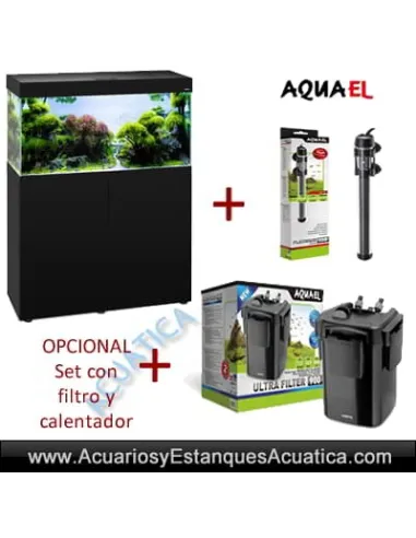 ACUARIO CON MESA AQUAEL OPTI SET 240 LITROS