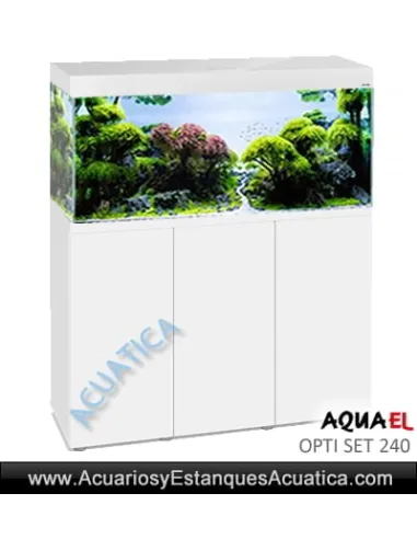 ACUARIO CON MESA AQUAEL OPTI SET 240 LITROS