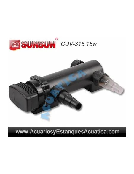 Lámpara UV esterilizador clarificador de estanque Sunsun CUV-118
