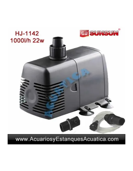 SUNSUN HJ-1142 BOMBA DE AGUA 1000L/H 22W ACUARIOS