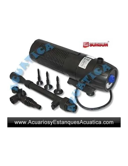 SUNSUN CUP-359 9W UV + FUENTE ESTANQUES