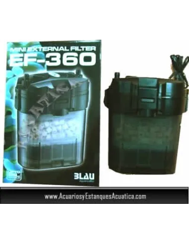 FILTRO MOCHILA EXTERNO BLAU EF-360 PARA ACUARIOS DE AGUA DULCE