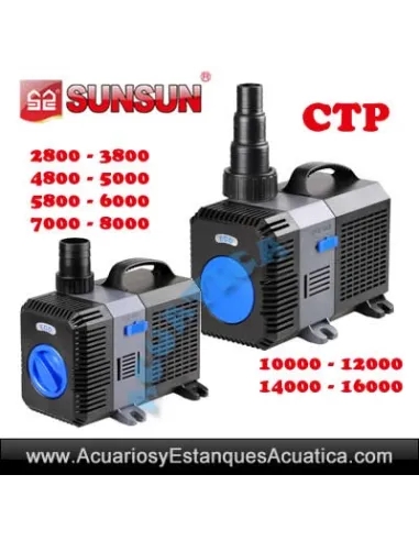 ▶️Lo + economico y fiable! SunSun CTP SuperEco Bomba Acuarios y Estanques