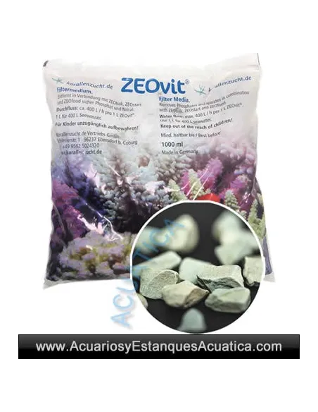 ZEOLITA ZEOVIT eliminar nitratos y fosfatos del acuario