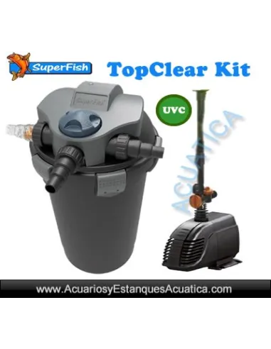 Sistema de filtración para estanque SUPERFISH TOP CLEAR KIT