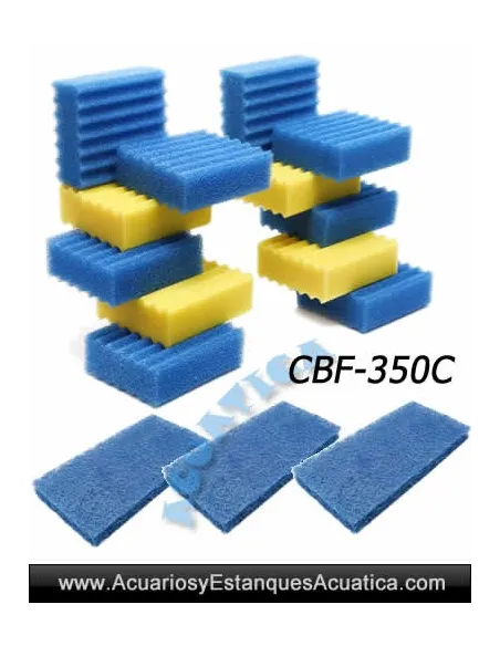 RECAMBIO ESPONJAS + MAT JAPONES COMPLETO SUNSUN CBF-350C