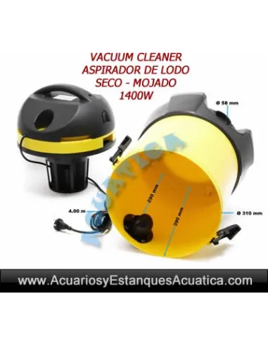 VACUUM CLEANER ASPIRADOR LODOS ESTANQUES PISCINAS