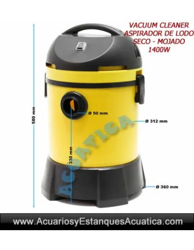 VACUUM CLEANER ASPIRADOR LODOS ESTANQUES PISCINAS