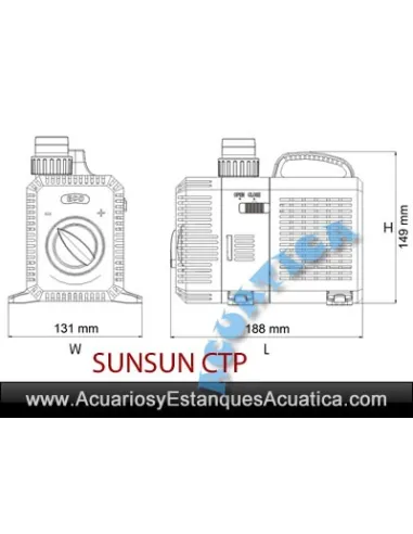 ▶️Lo + economico y fiable! SunSun CTP SuperEco Bomba Acuarios y Estanques