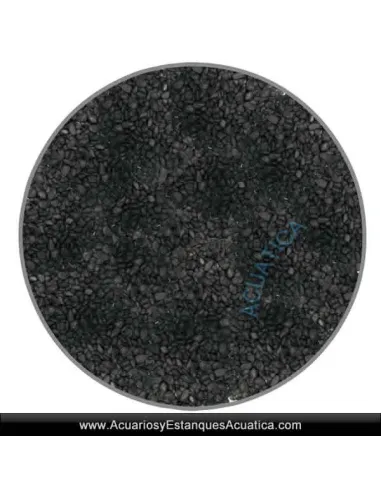 Grava Acuario Negra 1.5mm 2kg